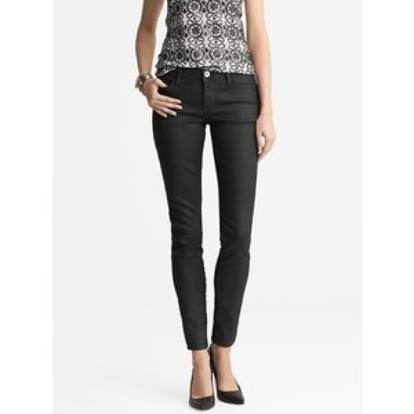 banana republic black skinny jeans